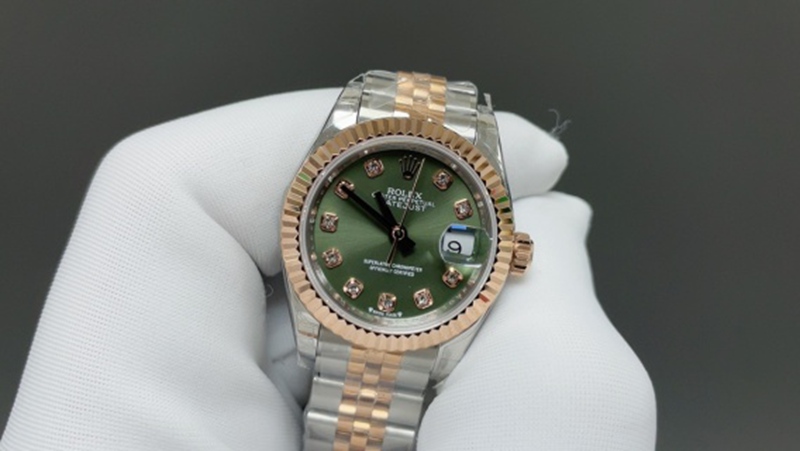 Best Edition with NH05 Automatic Movement Rolex Diary 28mm Green Watch